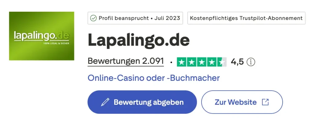 Lapalingo Erfahrungen erfahrungsberichte trustpilot